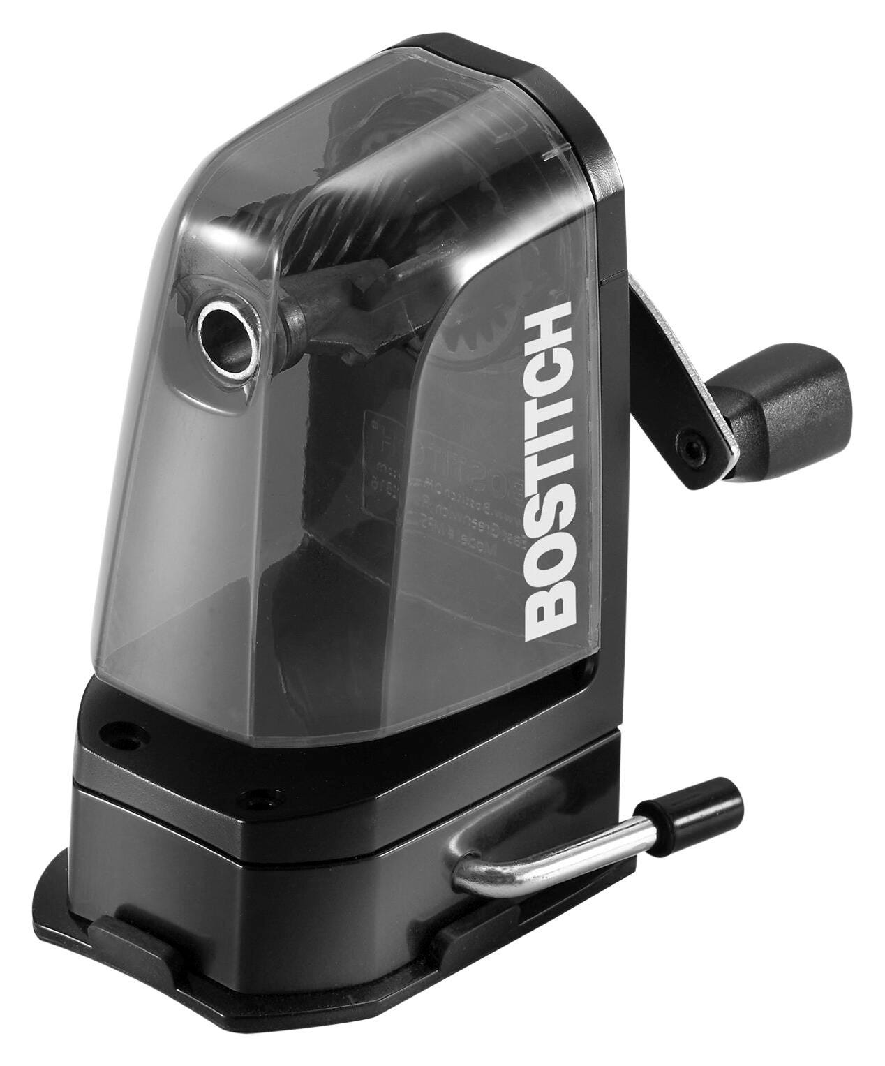 Bostitch 2-in-1 Manual Pencil Sharpener, Black, Item Number 1595334